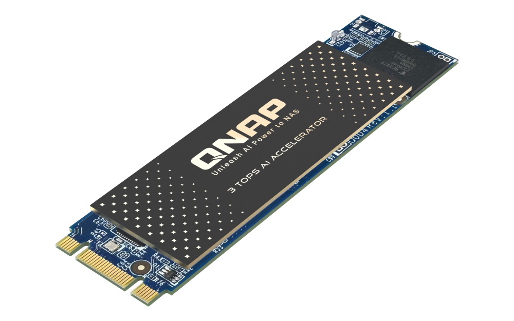QNAP QAI-M100 - Rockchip RK1808 Cortex-A35 1.6GHz, 3 Top NPU, M.2 2280 PCIe Gen2 x1 AI accelerator 