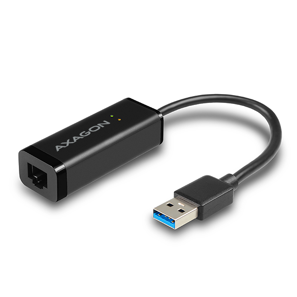 AXAGON ADE-SR, USB-A 3.2 Gen 1 - Gigabit Ethernet sieťová karta, auto inštal, čierna 