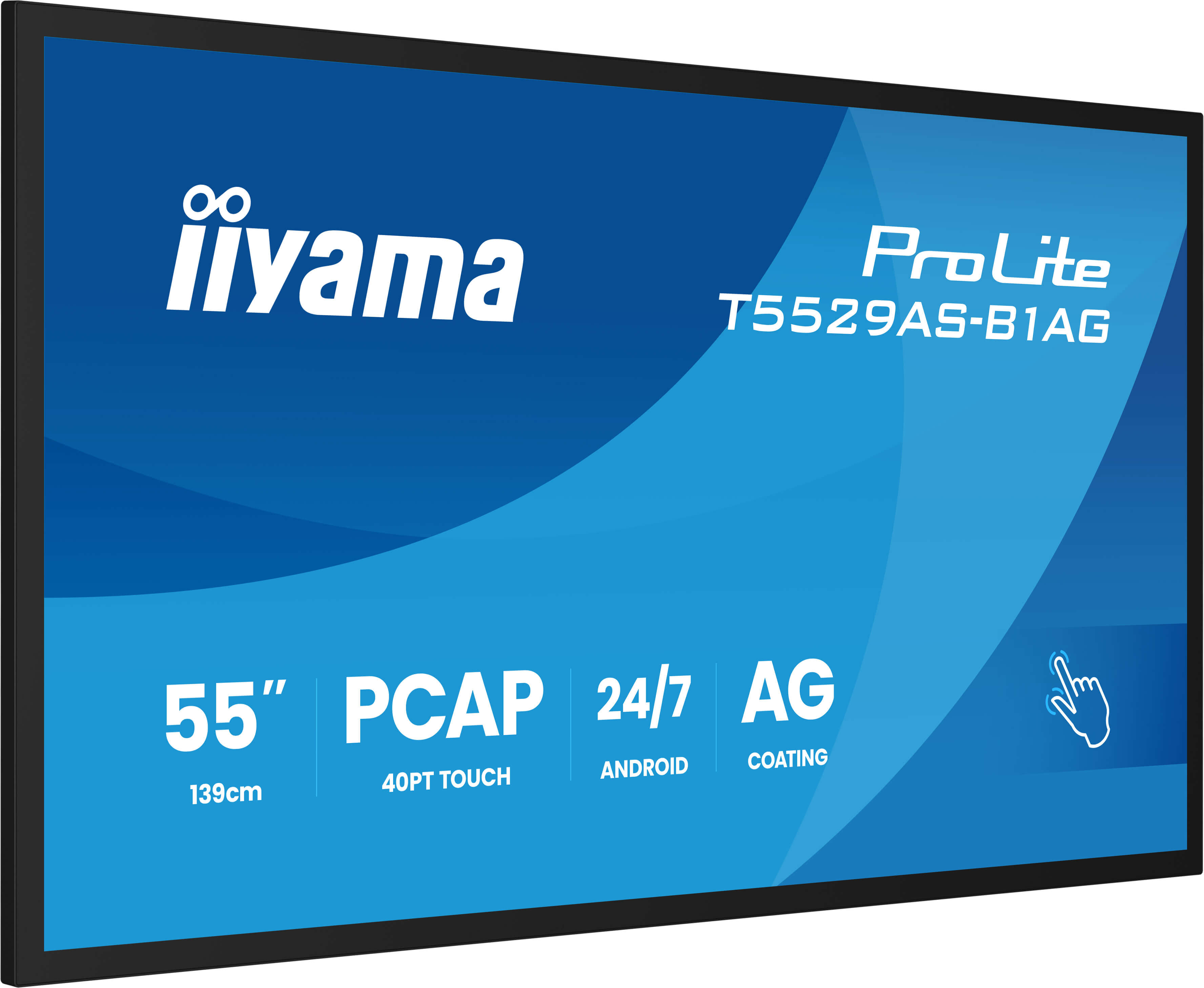 55" iiyama T5529AS-B1AG: IPS, 4K UHD, Android, 24/ 7 