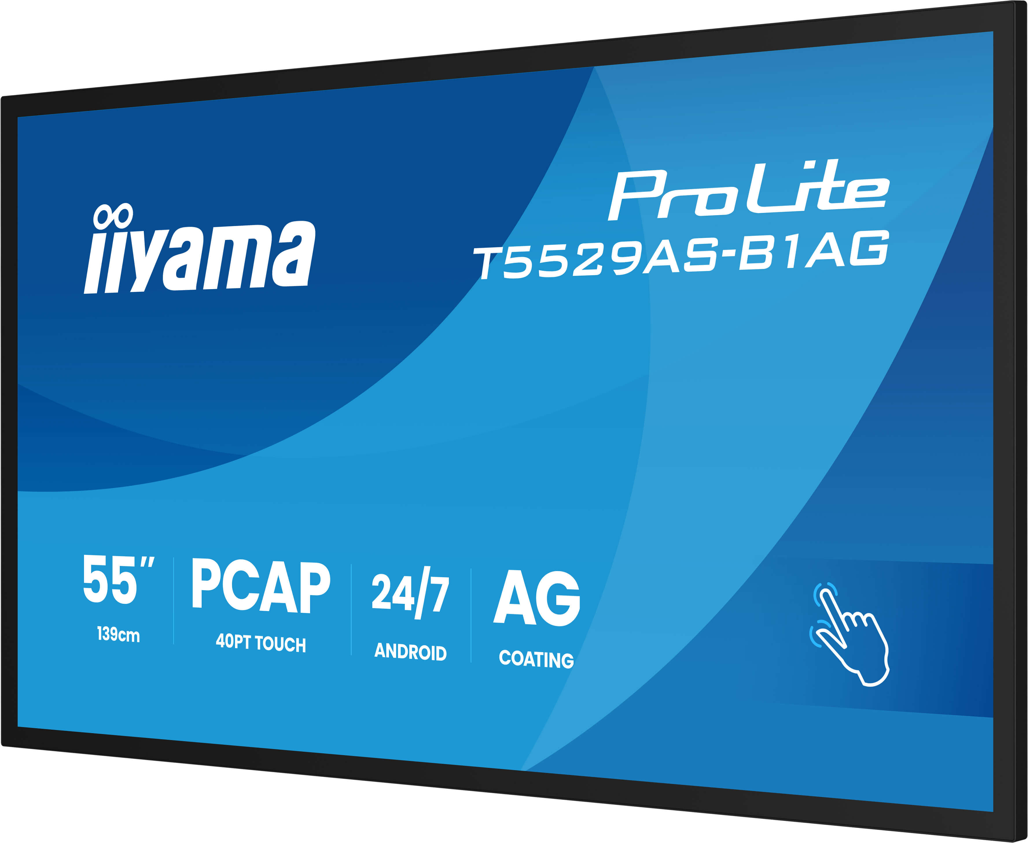 55" iiyama T5529AS-B1AG: IPS, 4K UHD, Android, 24/ 7 