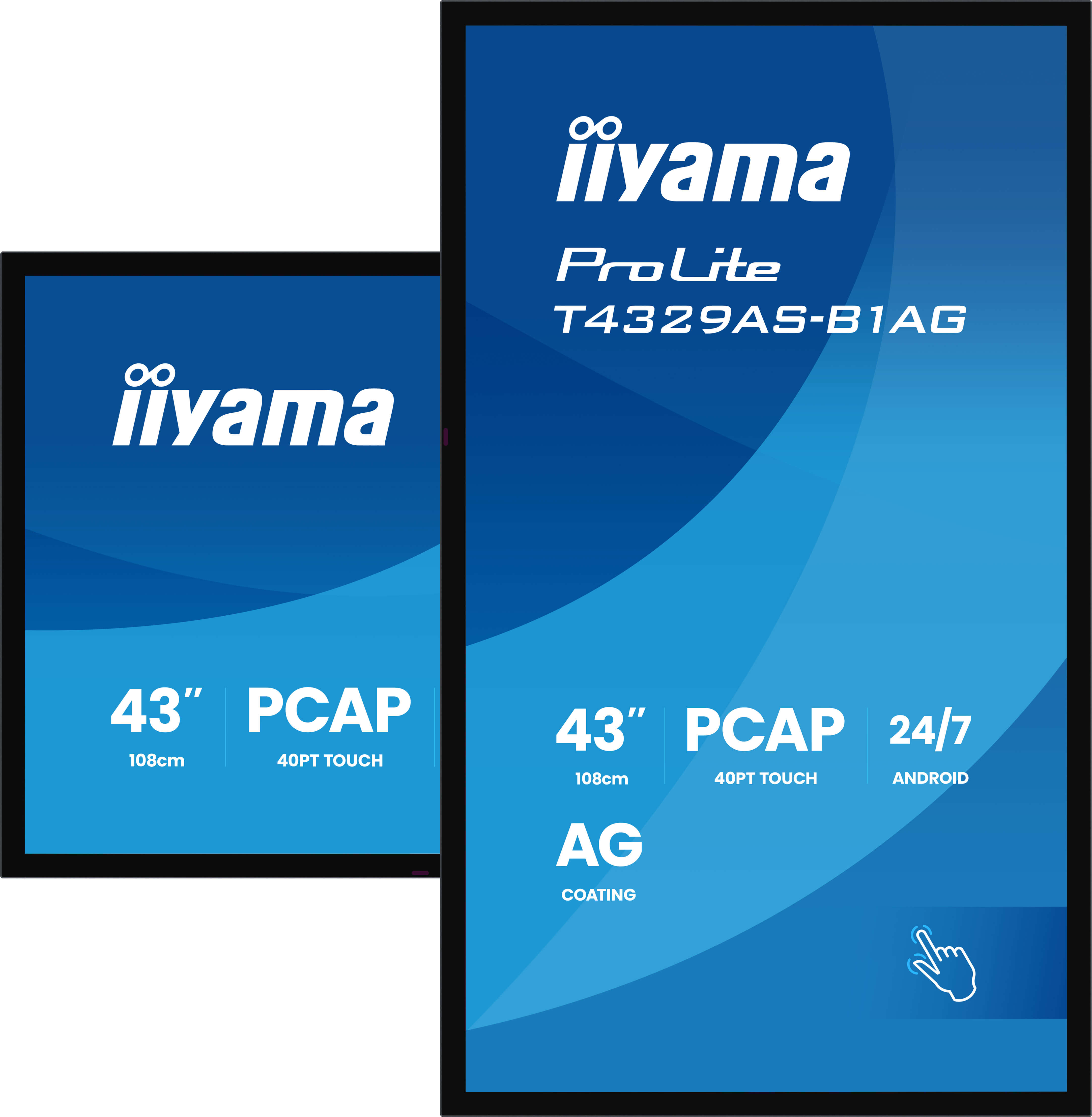 43" iiyama T4329AS-B1AG: VA, 4K UHD, Android, 24/ 7 
