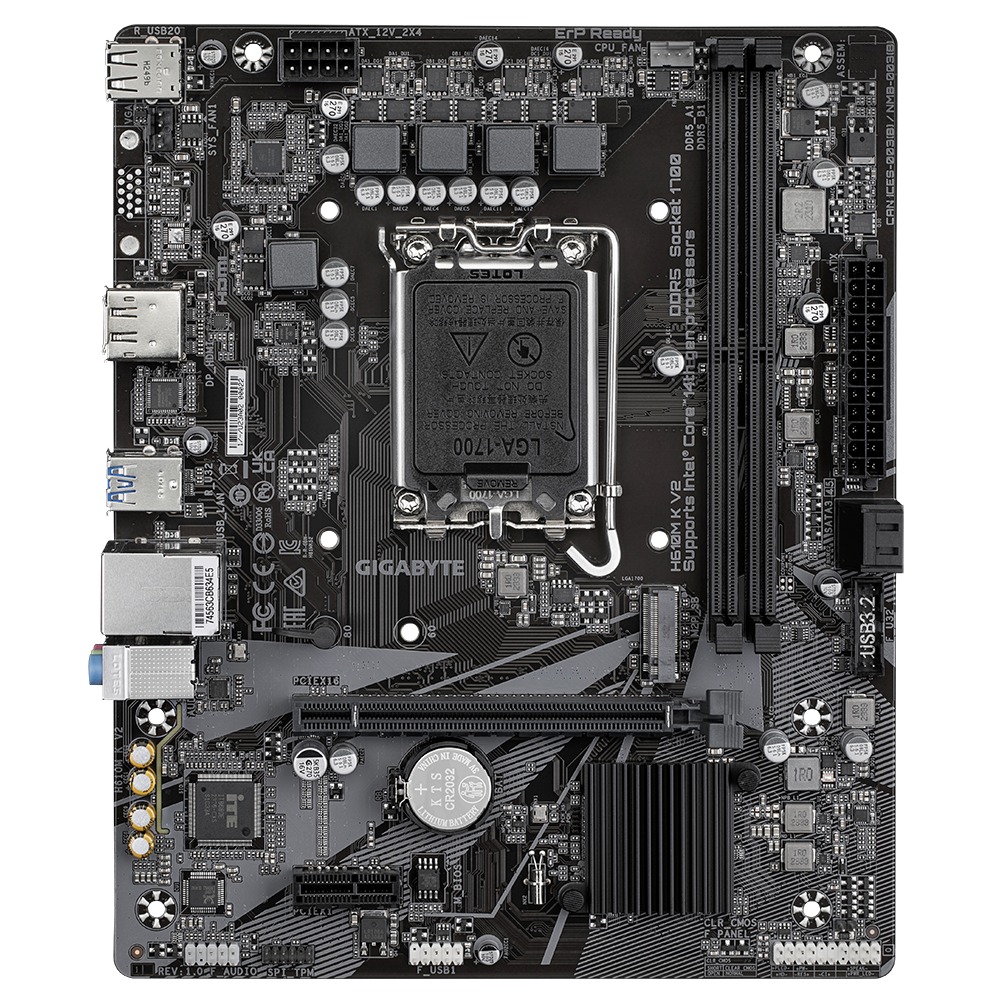 GIGABYTE H610M K V2/ LGA 1700/ mATX 
