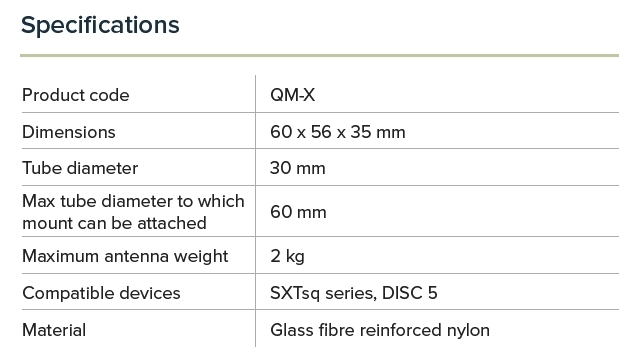 Mikrotik QM-X Držiak na stožiar quickMOUNT-X pre jednotky SXTsq 