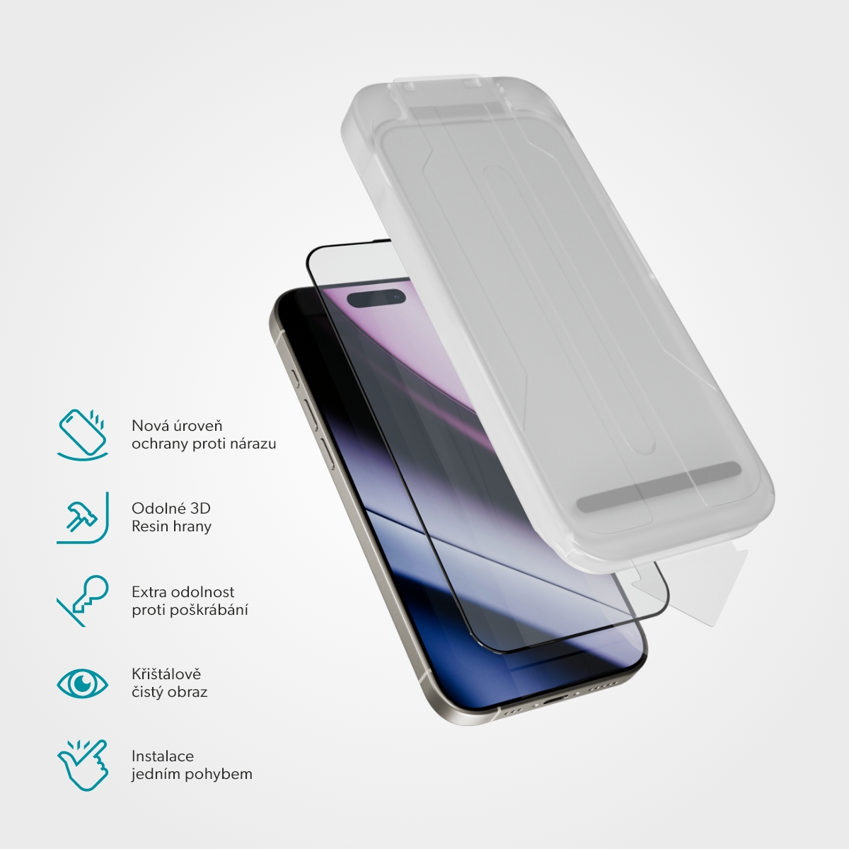 Epico ImpactCeramic sklo pre iPhone 14 Pro/ 15/ 16 