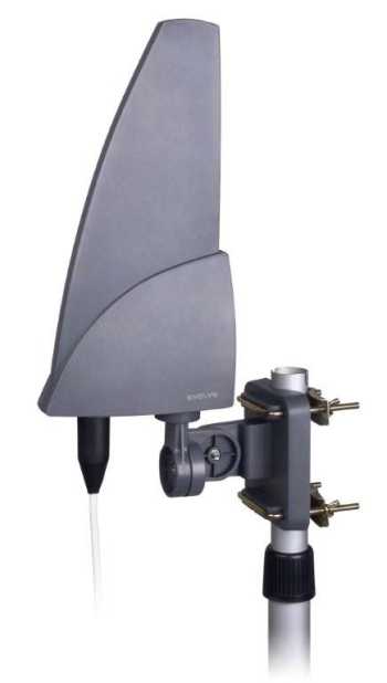 EVOLVEO Shark, aktívna vonkajšia anténa DAB+/ DVB-T2, filter LTE, 4G, 5G