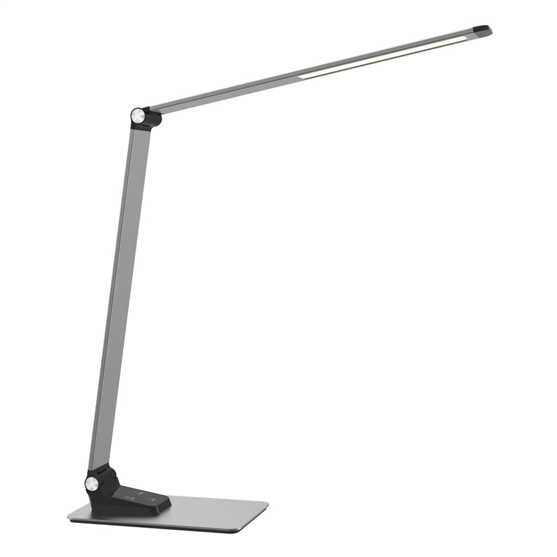 Platinet PDL509 stolná LED lampa 10W, stmievateľná, dotykové ovládanie, USB port, ALU 