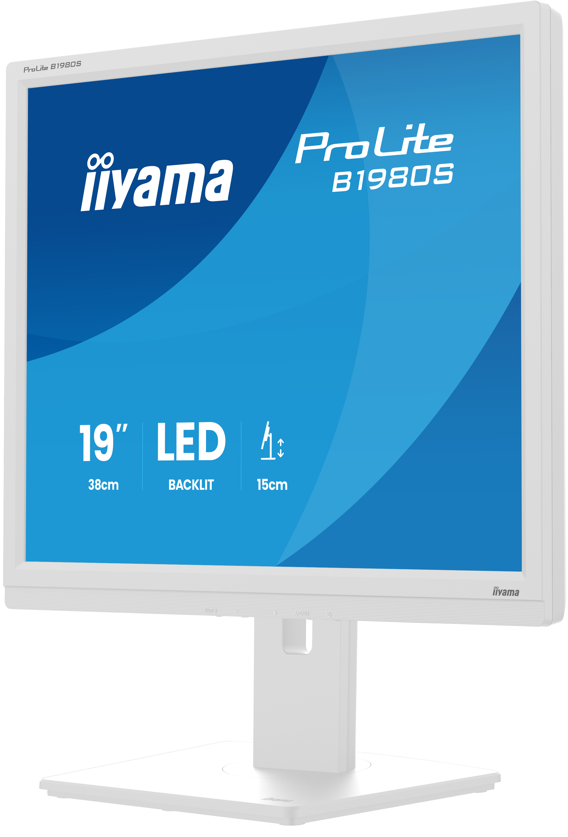 iiyama ProLite/ B1980S-W1/ 19"/ TN/ 1280x1024/ 75Hz/ 3ms/ White/ 3R 