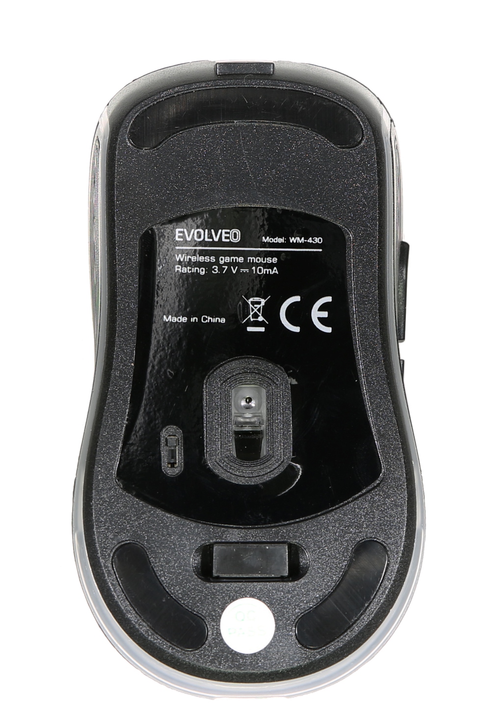 EVOLVEO WM430/ Herná/ Optická/ 1 600 DPI/ Bezdrôtová USB/ Čierna 
