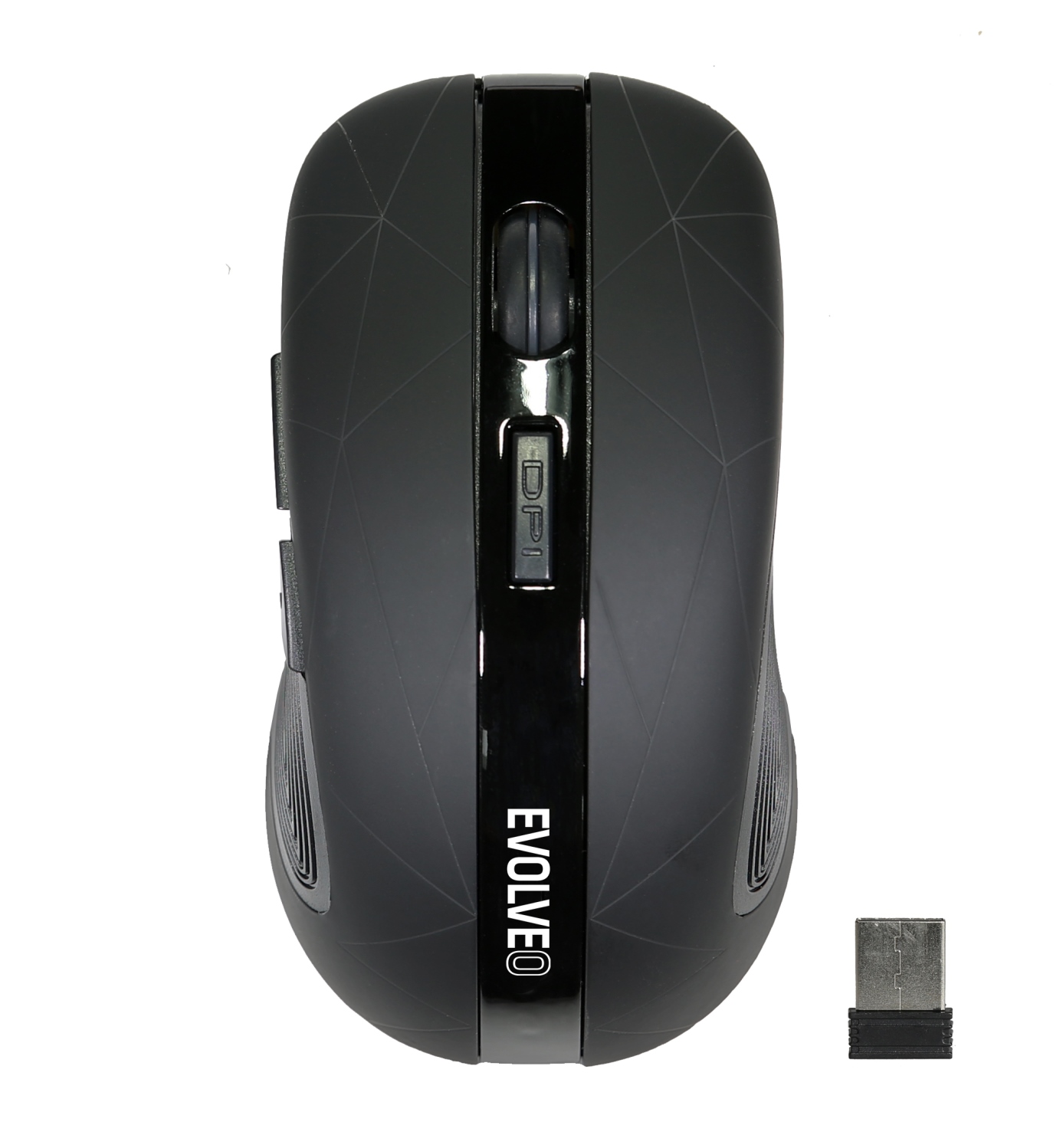 EVOLVEO WM430/ Herná/ Optická/ 1 600 DPI/ Bezdrôtová USB/ Čierna