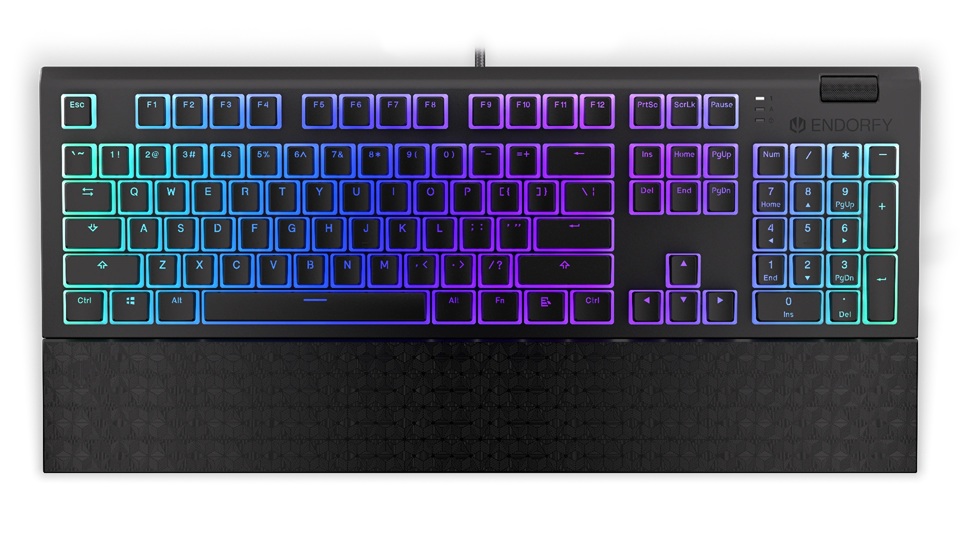 Endorfy Omnis Pudding Red/ Drôtové USB-A/ US layout/ Čierna 