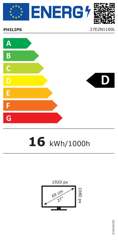 Philips/ 27E2N1100L/ 27"/ VA/ FHD/ 100Hz/ 4ms/ Black/ 3R 