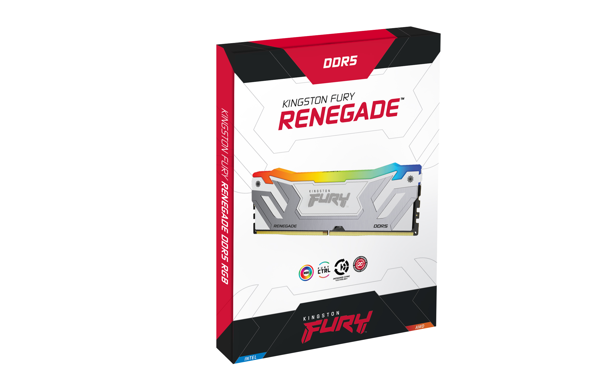 Kingston/ CUDIMM DDR5/ 24/ 8800MHz/ CL42/ 1x24GB/ RGB/ White 
