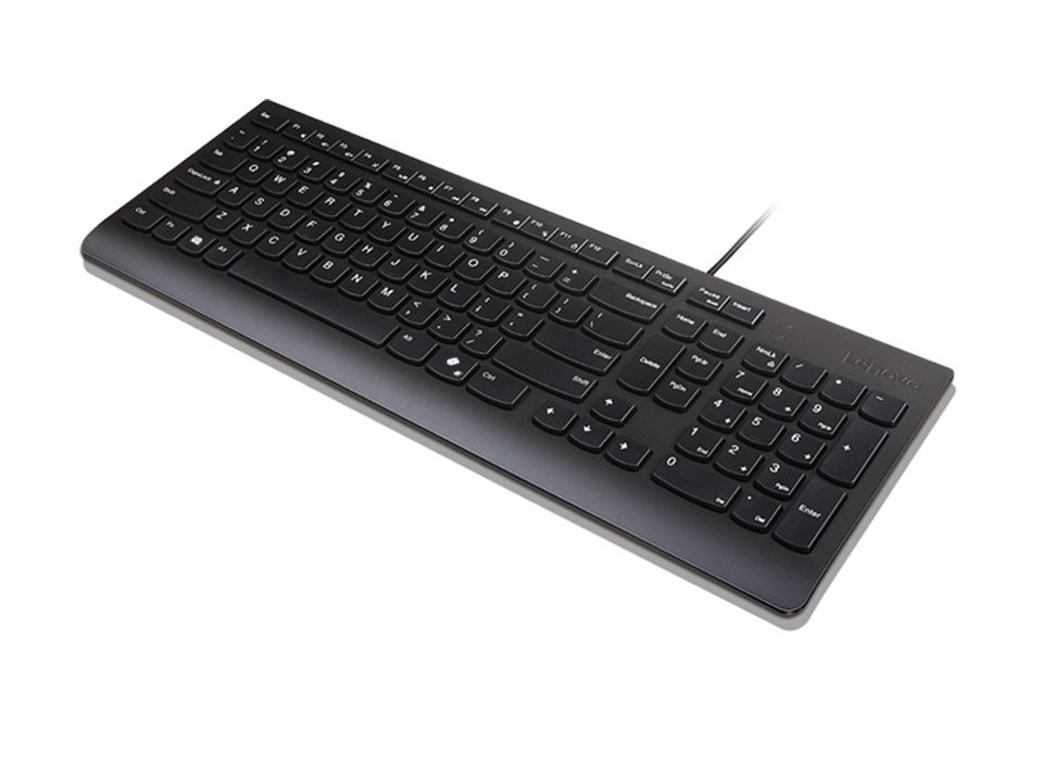 Lenovo Essential/ Drôtové USB-A/ US layout/ Čierna 