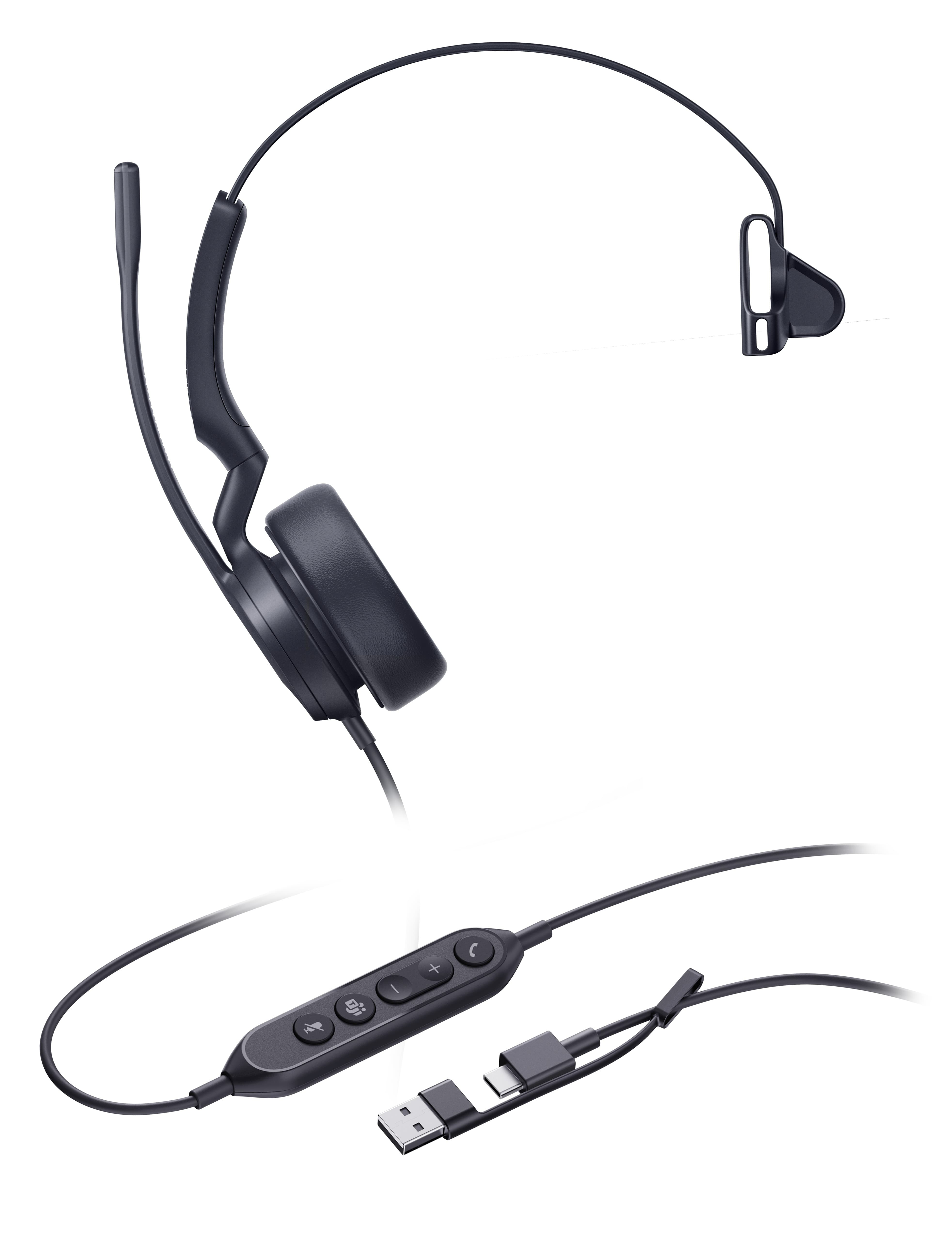 Yealink UH44 Mono Teams USB-C/ A náhlavná súprava 