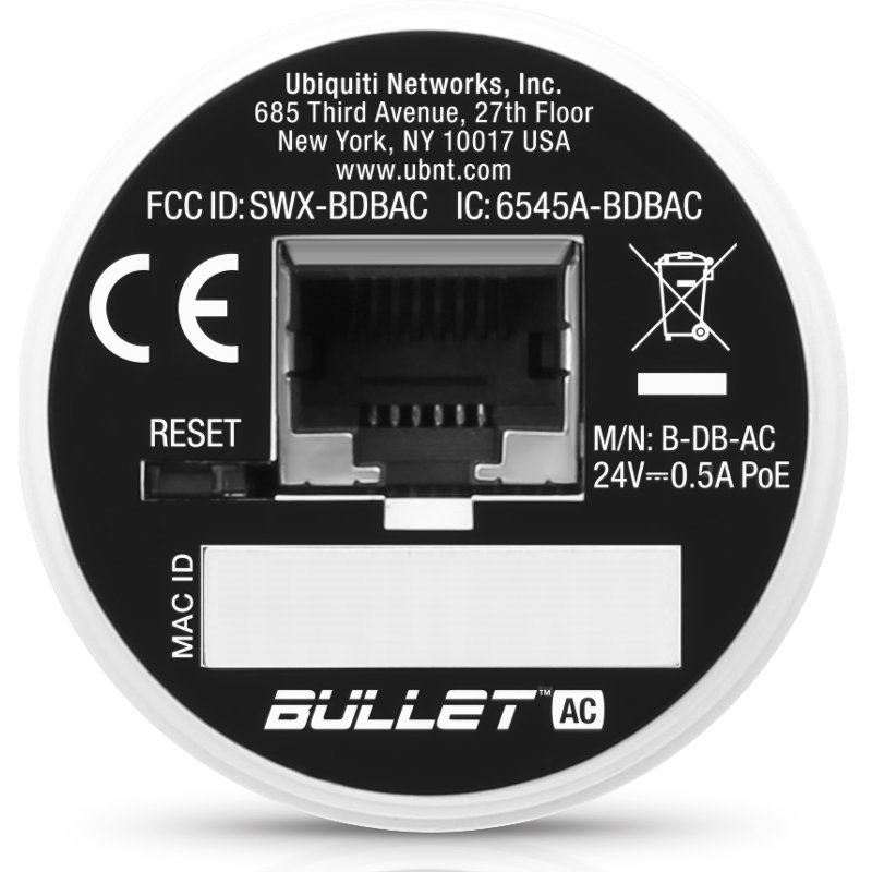 Ubiquiti B-DB-AC, Dual Band Bullet AC 