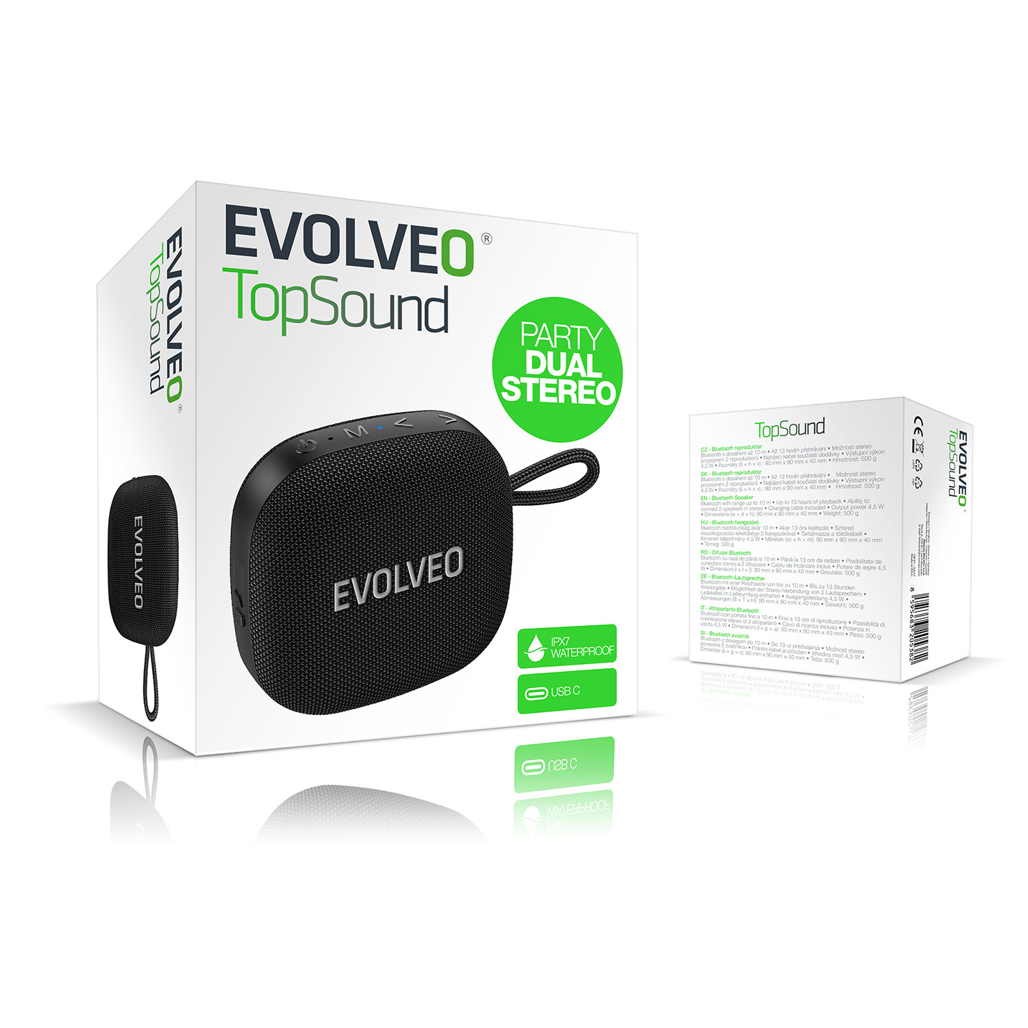 EVOLVEO TopSound, bezdr. vodotesný bluetooth 