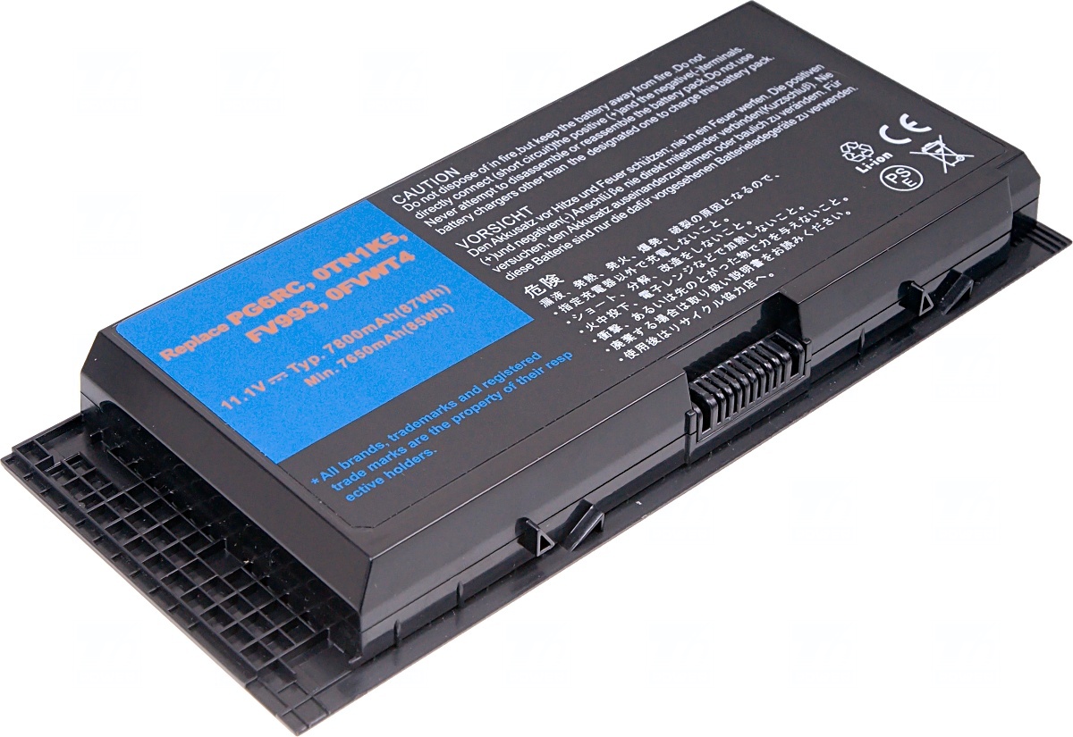 Batéria T6 Power pre Dell Precision M6700, M6800, M4800, 7800mAh, 87Wh, 9cell