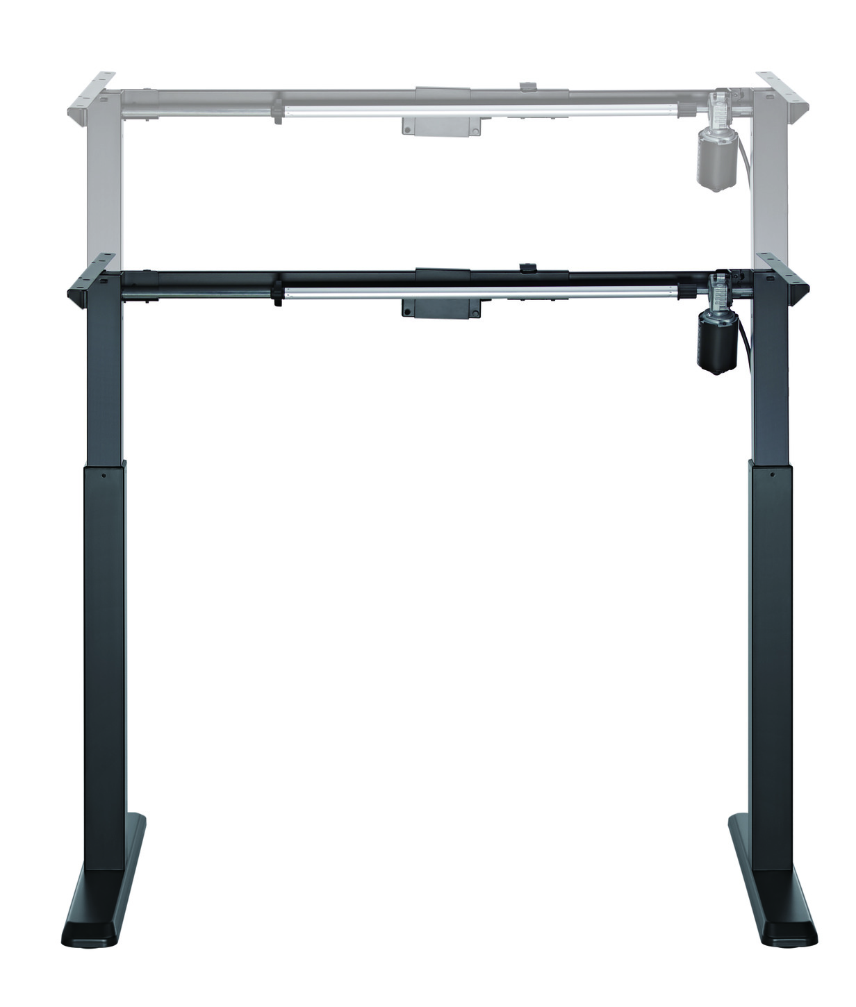 Výškovo nastaviteľná stolová podnož Brateck S03-22DE 1 motor rozsah 710-1190 mm nosnosť 80 kg 