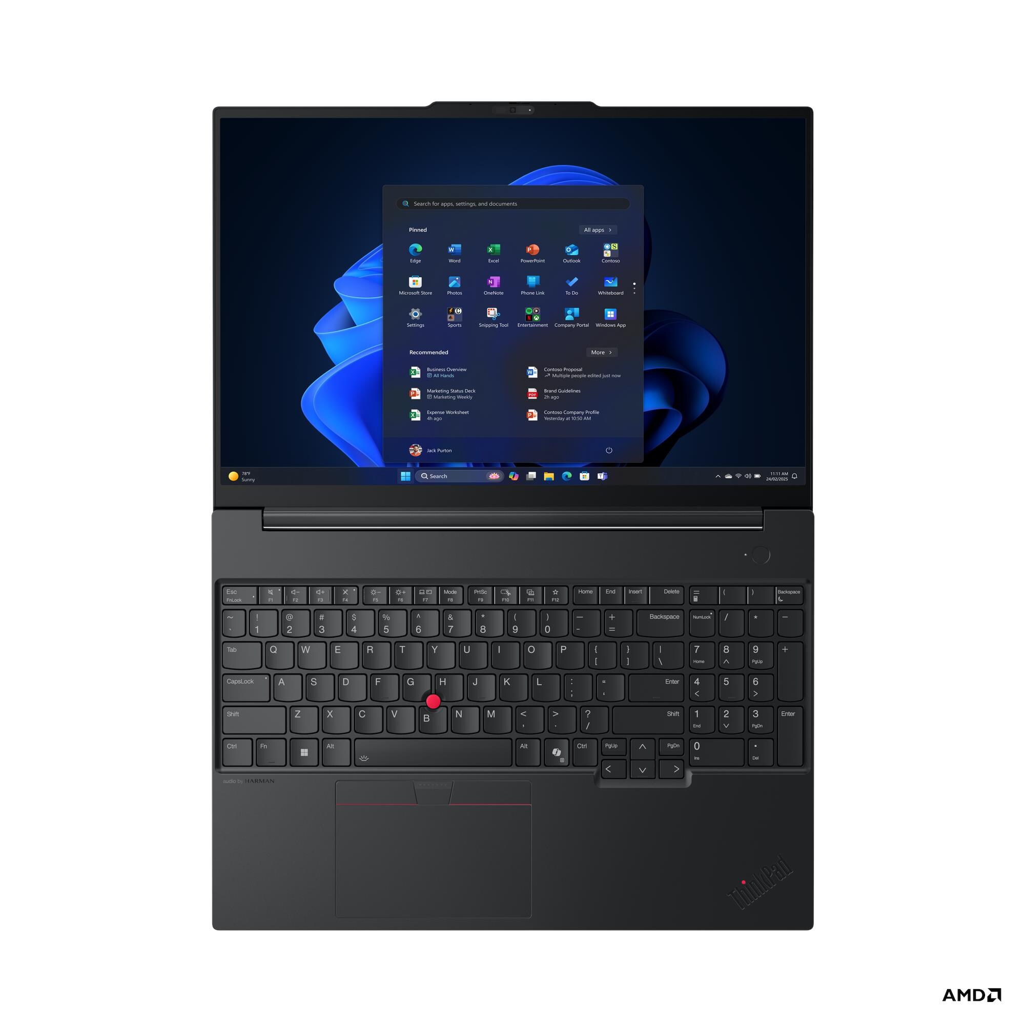 Lenovo ThinkPad E/ E16 Gen 3 (AMD)/ R7-250/ 16"/ WUXGA/ 16GB/ 512GB/ AMD int/ W11P/ Black/ 3R 