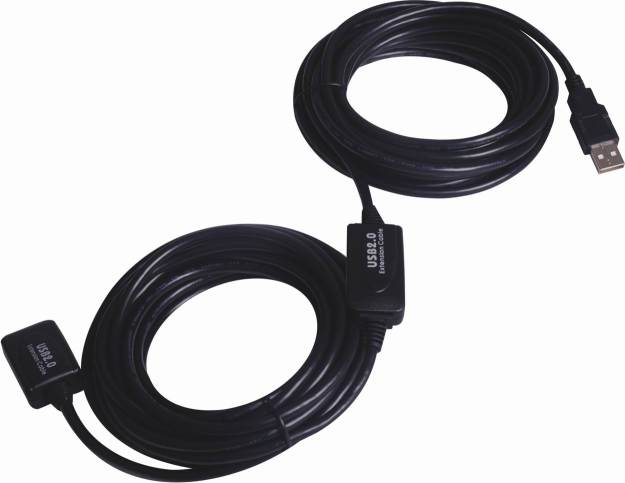 PremiumCord USB 2.0 repeater a predlžovací kábel A/ M-A/ F 25m