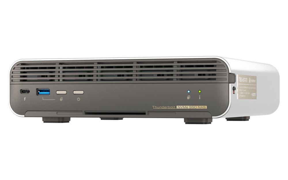 QNAP TBS-h574TX-i5UC-05S02 (i5, 16GB RAM, 5x 3, 84TB E1.S, 1x 2, 5GbE, 1x 10GbE, 2x Thunderbolt 4) 