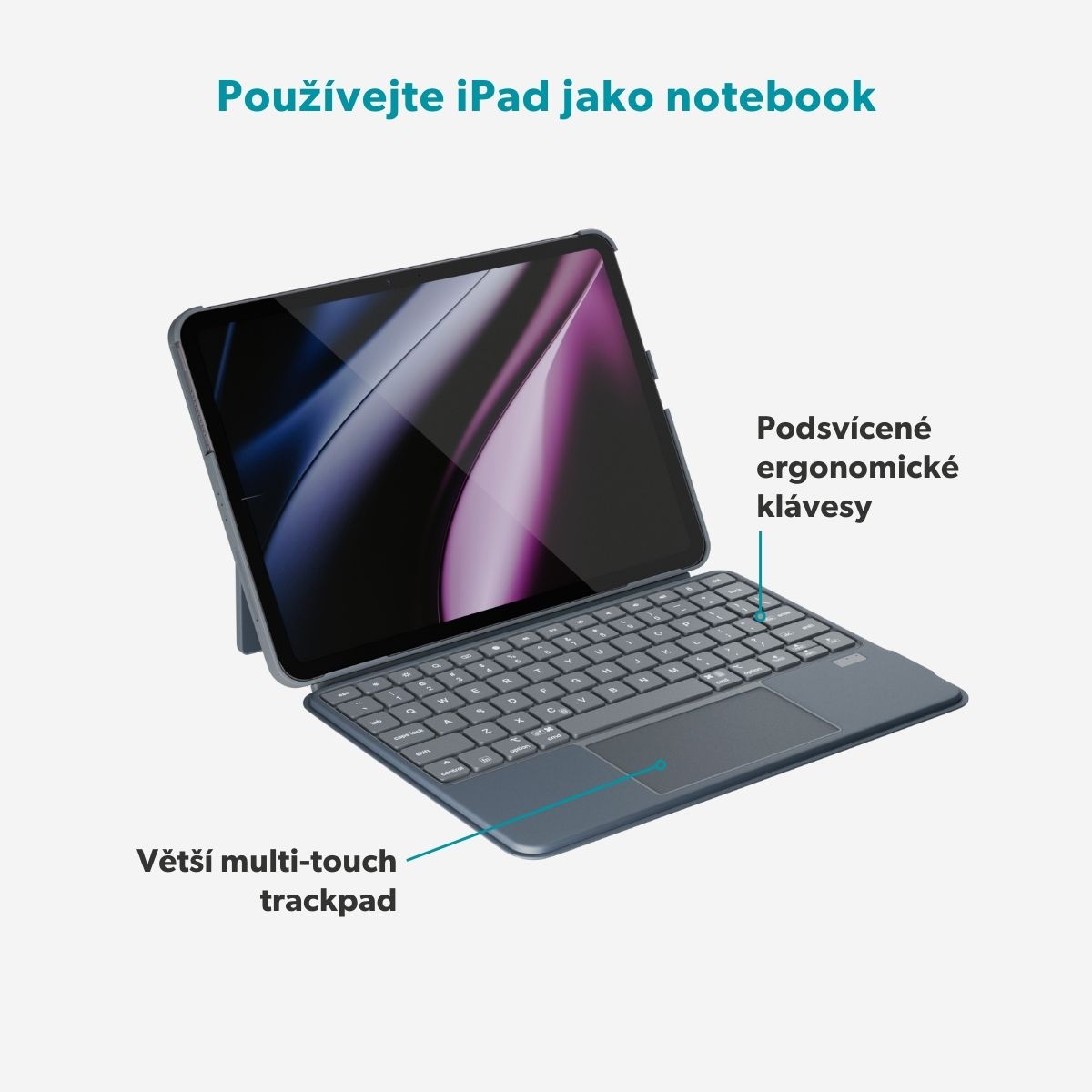 Epico UltraBoard EK30 pre iPad 10, 9""/ 11"" A16 DE 
