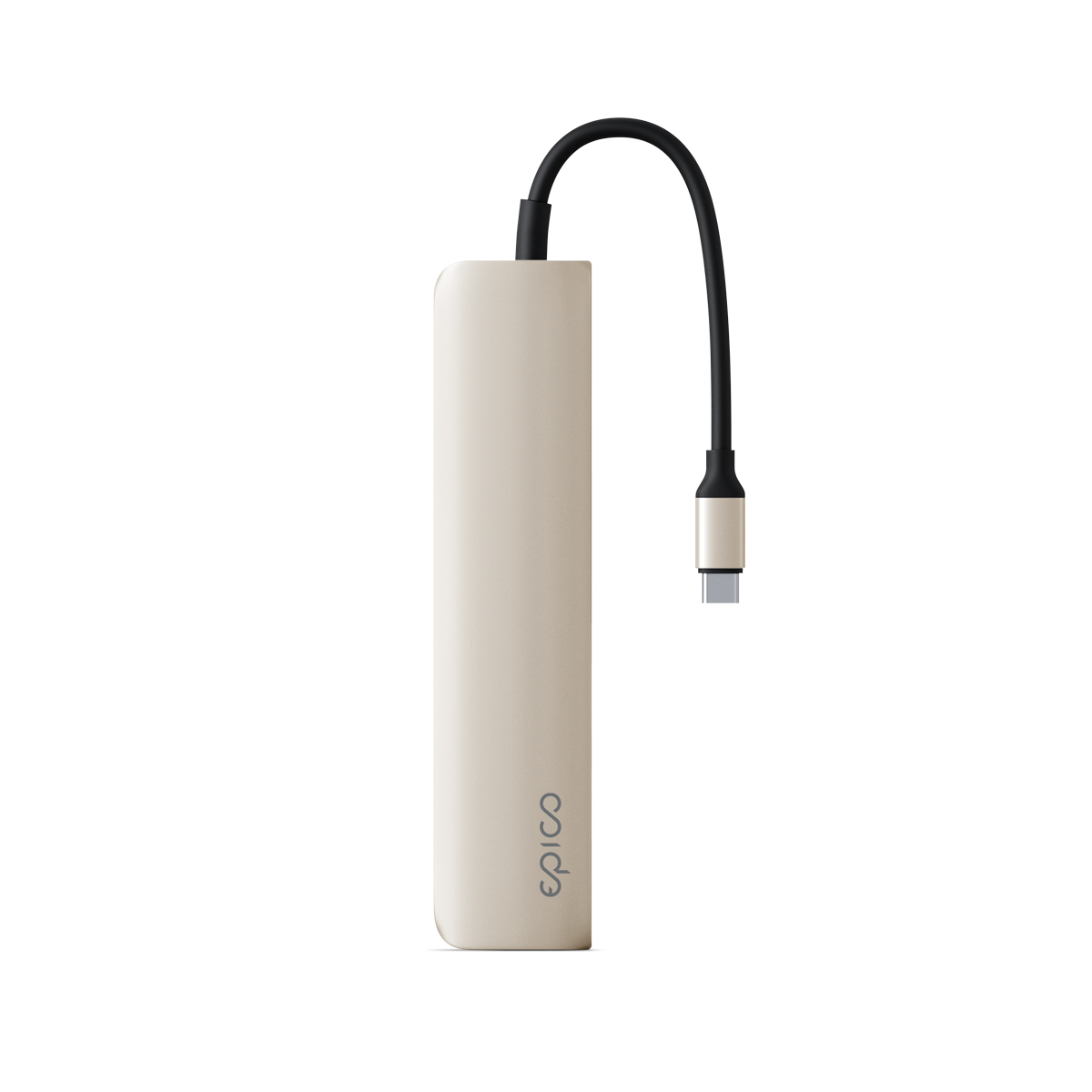 Epico 6v1 hliníkový USB-C 8K hub - hviezdna 