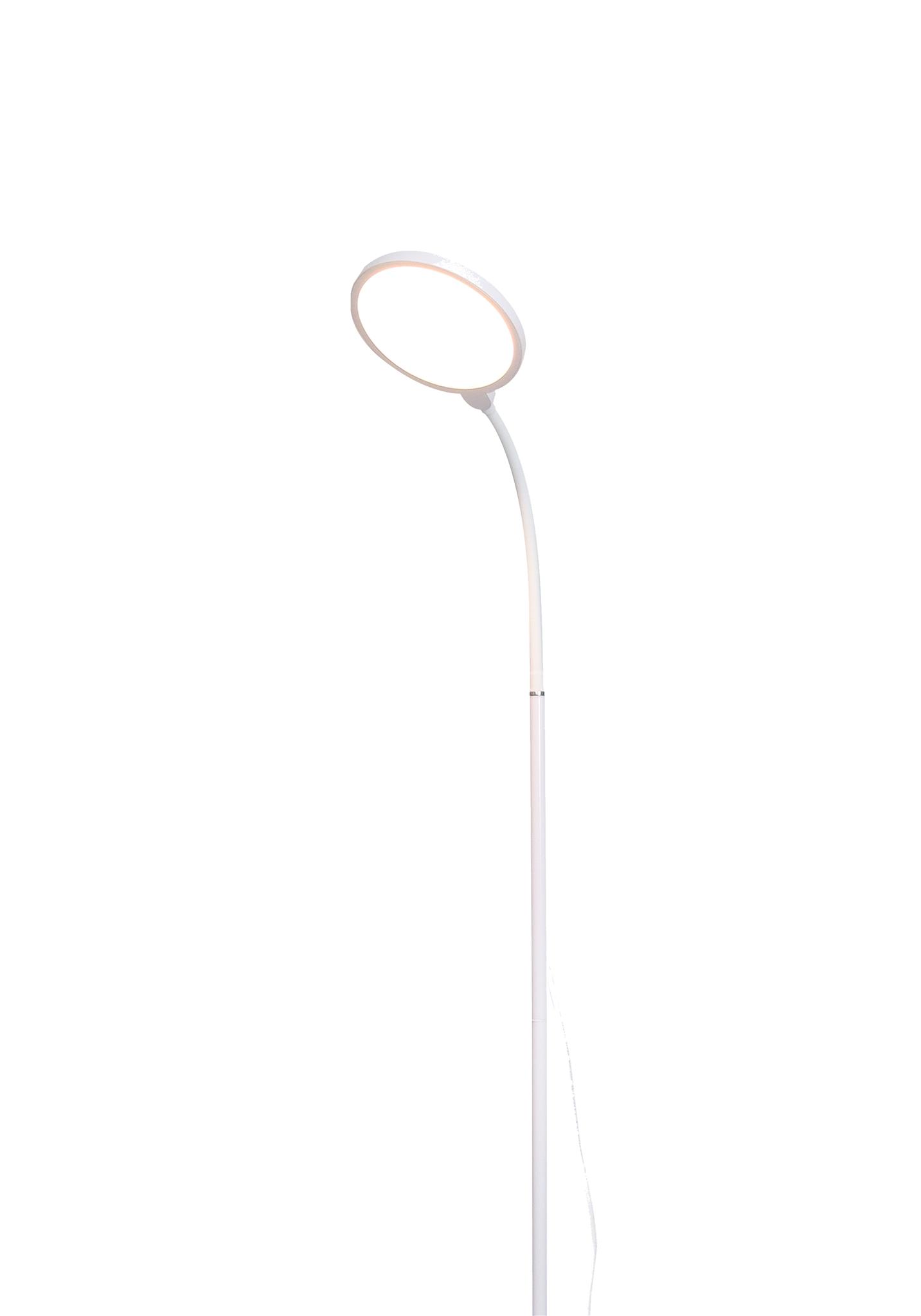 Platinet PFL1084W podlahová LED lampa 10W stmievateľná 2v1, biela 