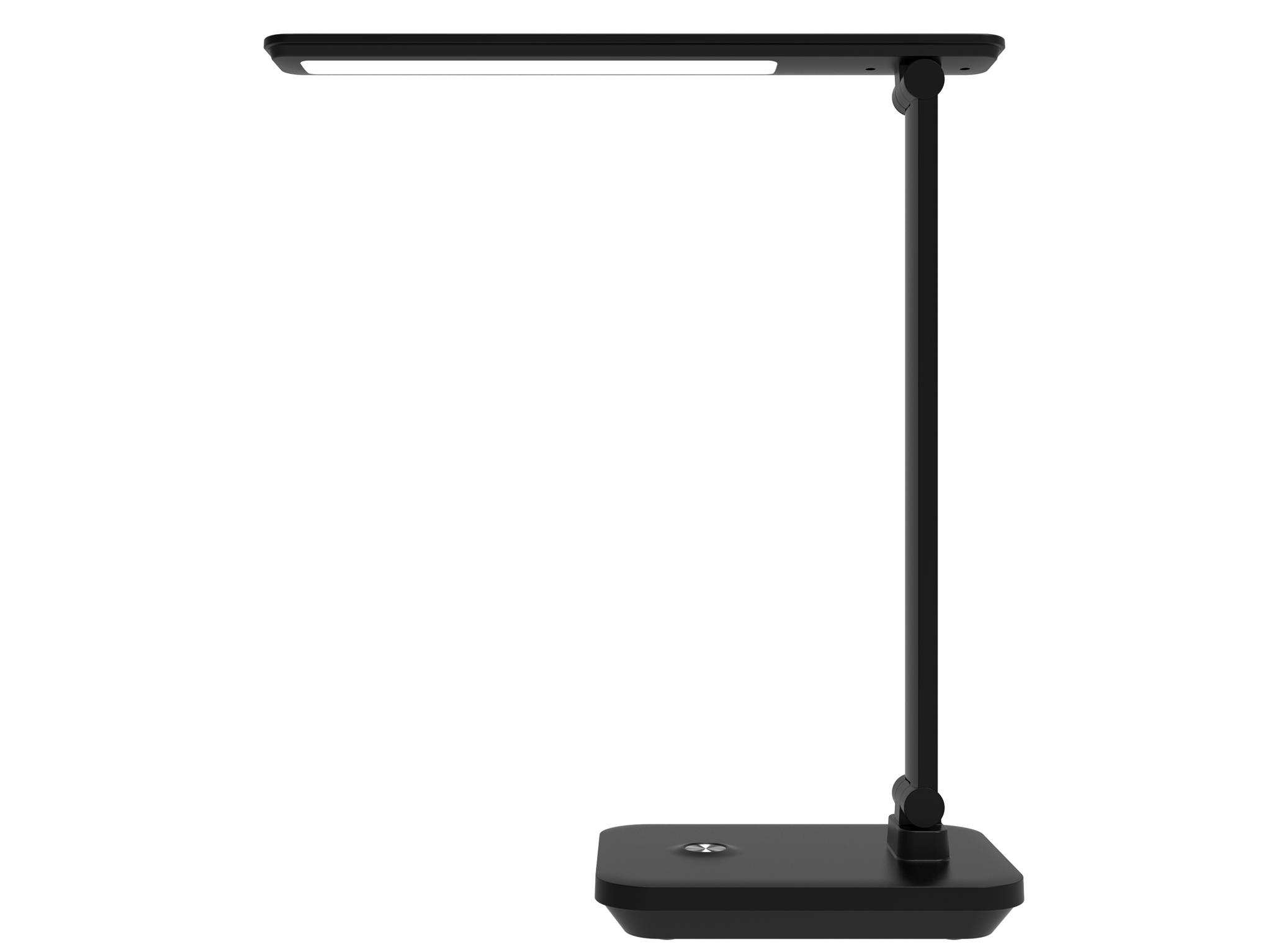 Platinet PDL6731B stolná LED lampa 5W stmievateľná, integrovaná batéria 6000mAh, USB port, čierna 