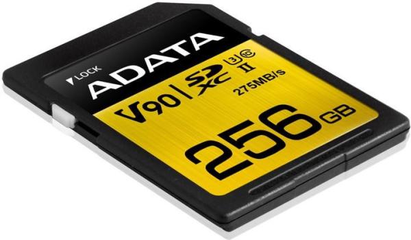Karta ADATA SDXC 256GB Premier One UHS-II U3 Class 10 (R:275/ W:155 MB/ s)3