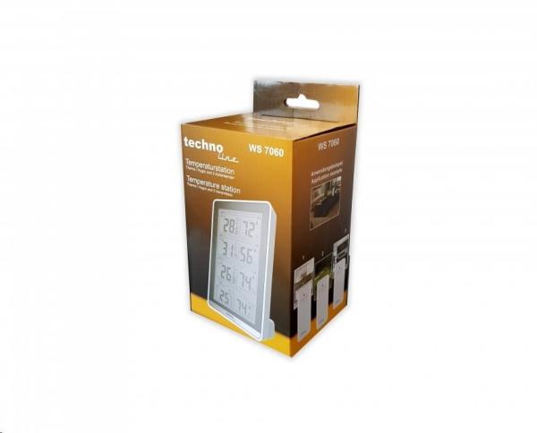 TechnoLine WS 7060 - digitální teploměr s vlhkoměrem se třemi bezdrátovými čidly1