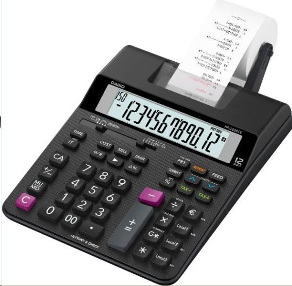 CASIO kalkulačka HR 200 RCE,  Tiskový klakulátor