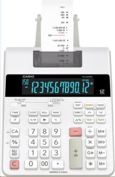 CASIO kalkulačka FR 2650 RC,  Tiskový klakulátor1