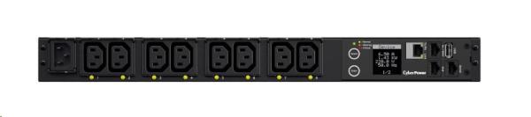 CyberPower Rack PDU,  prepínaná,  1U,  10A,  (8)C13,  IEC-320 C14