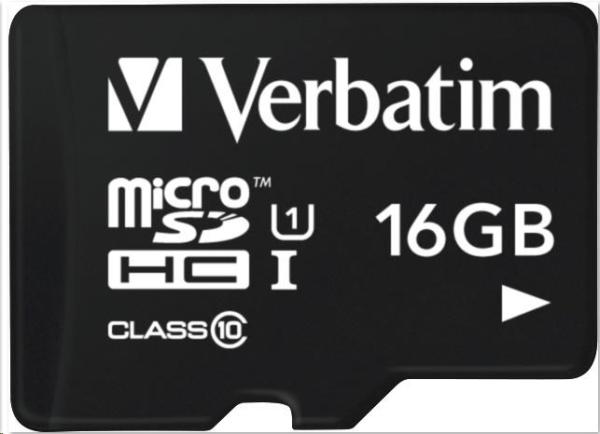 VERBATIM Tablet microSDHC C10/ U1 s USB čítačkou 16GB (R:45MB/ s,  W:10MB/ s)1