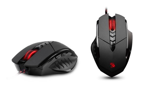 A4tech BLOODY V7 herná myš,  až 3200DPI,  technológia V-Track,  160KB pamäť,  USB,  CORE 2,  kovové podložky1