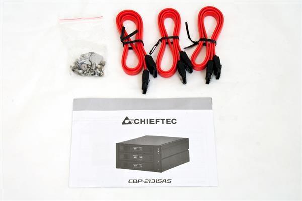 CHIEFTEC SATA/ SAS Backplane CBP-2131SAS,  2 x 5.25" pozície pre 3 pevné disky SAS/ S-ATA,  Hot-Swap,  celohliníkové1