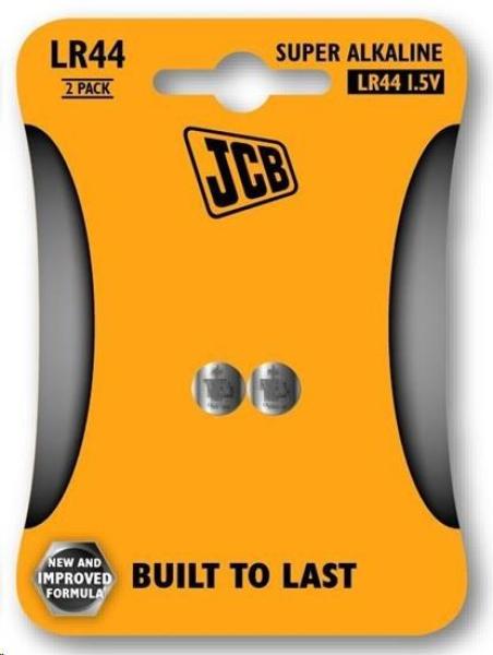 JCB alkalická baterie LR44,  blistr 2 ks