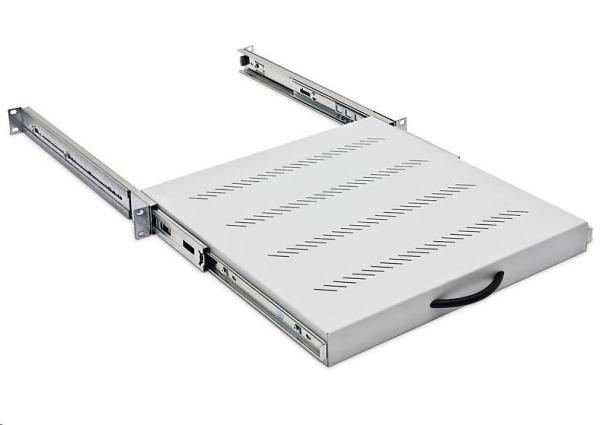 TRITON Výsuvná polica 19",  1U/ 450 mm,  nosnosť 30 kg,  čierna