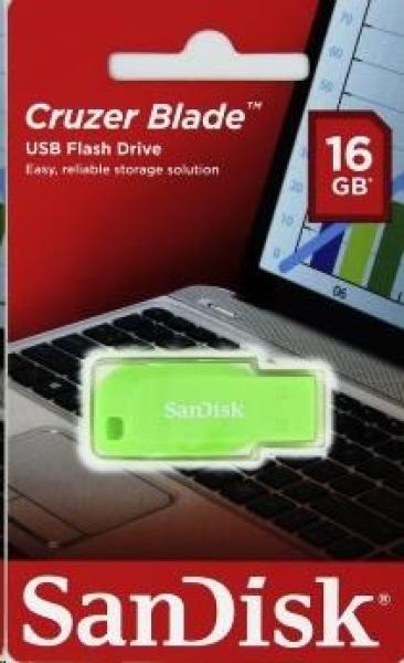 SanDisk Flash disk 16 GB Cruzer Blade,  USB 2.0,  zelená1