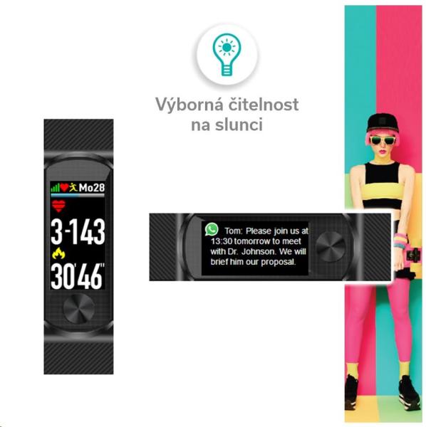 GARNI Q-69HR - fitness náramek s barevným TFT LCD displejem3