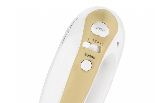 Orava SL-109 ruční šlehač,  300 W,  pulzní spínač,  75 dB,  5 rychlostí,  krémová /  bílá0