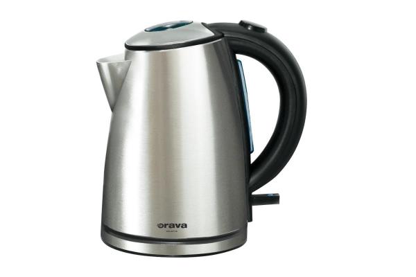 Orava VK-3712 rychlovarná konvice,  1600 W,  1.2 l,  automatické vypnutí,  stříbrná