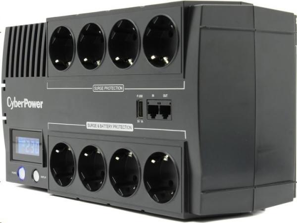 CyberPower BRICs Series II SOHO LCD UPS 1000VA/ 600W,  nemecké zásuvky SCHUKO1