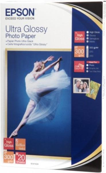 Papier EPSON Ultra Glossy Photo 10x15 (20 listov),  300 g/ m2