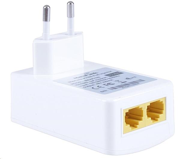 MaxLink PI15S aktívny gigabitový injektor PoE,  802.3af,  15W (48V,  0.32A)1