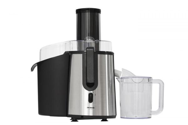 Orava OS-109 A odšťavňovač,  850 W,  vysokootáčkový,  80 dB,  objem 1 l,  1800 RPM,  stříbrná /  černá