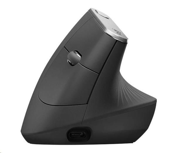 Bezdrôtová myš Logitech MX Vertical,  grafitová