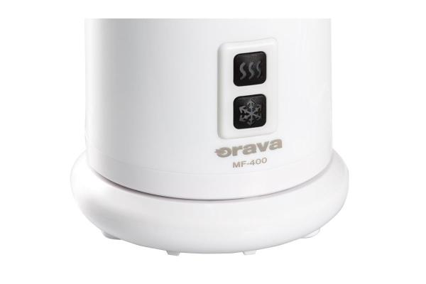 Orava MF-400 napěňovač mléka,  400 W,  elektrický,  240 ml,  2-funkční přepínač,  bílá1