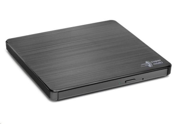 HITACHI LG - externá mechanika DVD-W/ CD-RW/ DVD±R/ ±RW/ RAM GP60NB60,  Slim,  čierna,  box+SW0